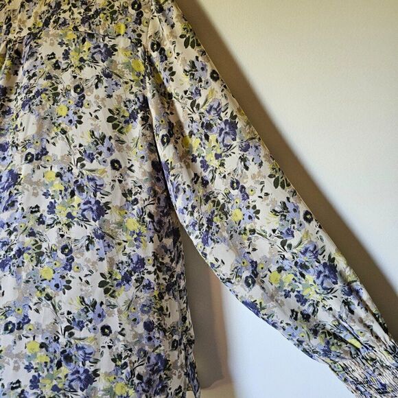 EUC LIKE NEW MAURICES FLORAL BUTTON DOWN LONG SLEEVES TOP SIZE XL - Picture 8 of 13
